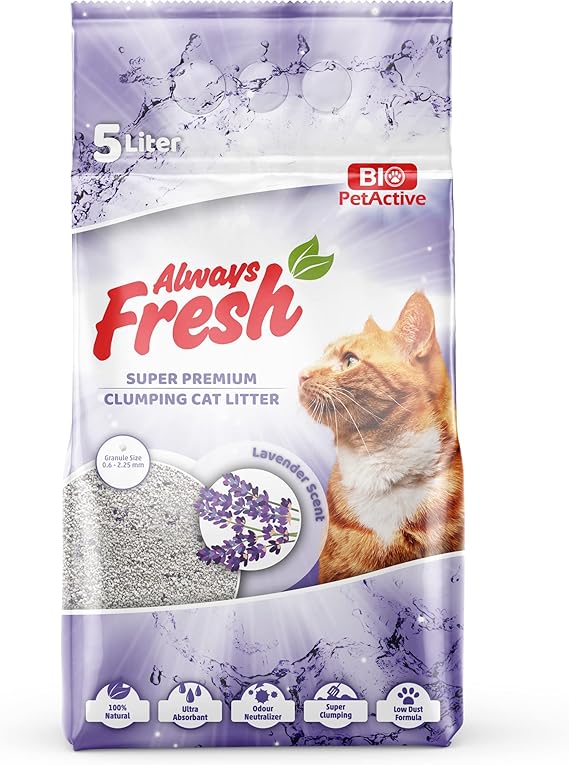 BioPet Active AlwaysFresh Lavendar Clumping Cat Litter