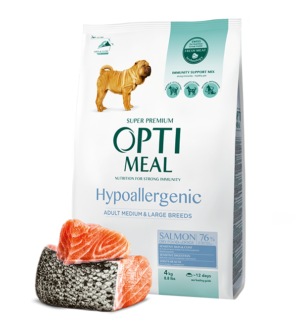 Optimeal Hypoallergenic Adult Dogs of Medium & Large Breeds – Salmon
