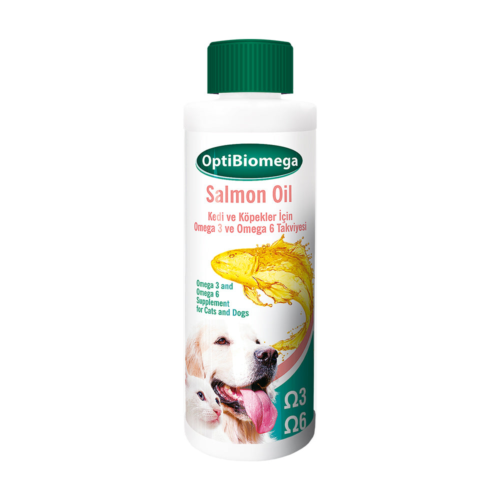 Opti̇bi̇omega Salmon Oil ( Skin and Coat support for dogs and cats )