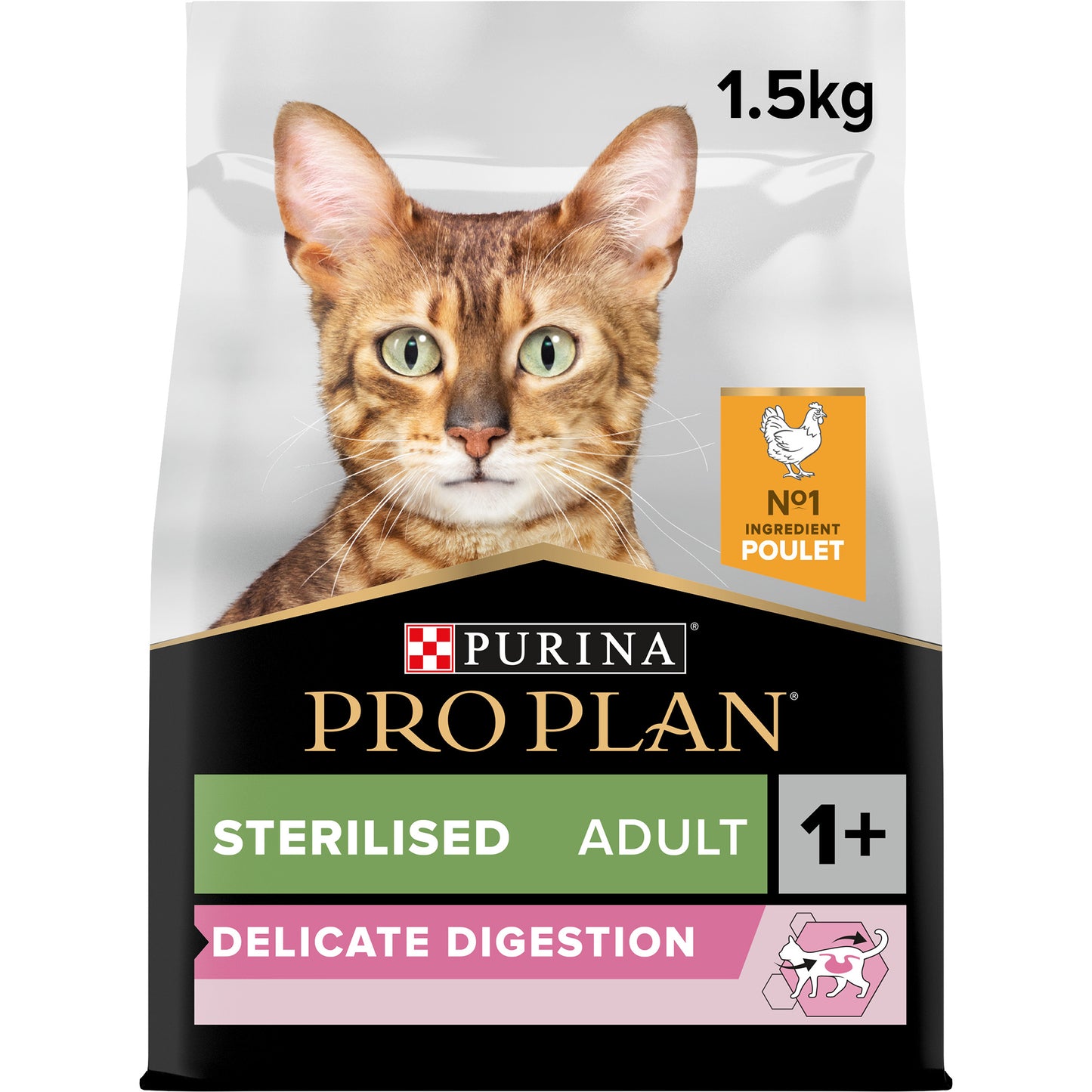 Pro Plan Sterilised Adult Delicate Digestion Dry Cat Food with Chicken,  1.5 Kg