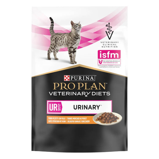 Pro Plan Veterinary Diets UR Urinary Wet Cat Food Pouch Chicken in Gravy 85g x 10