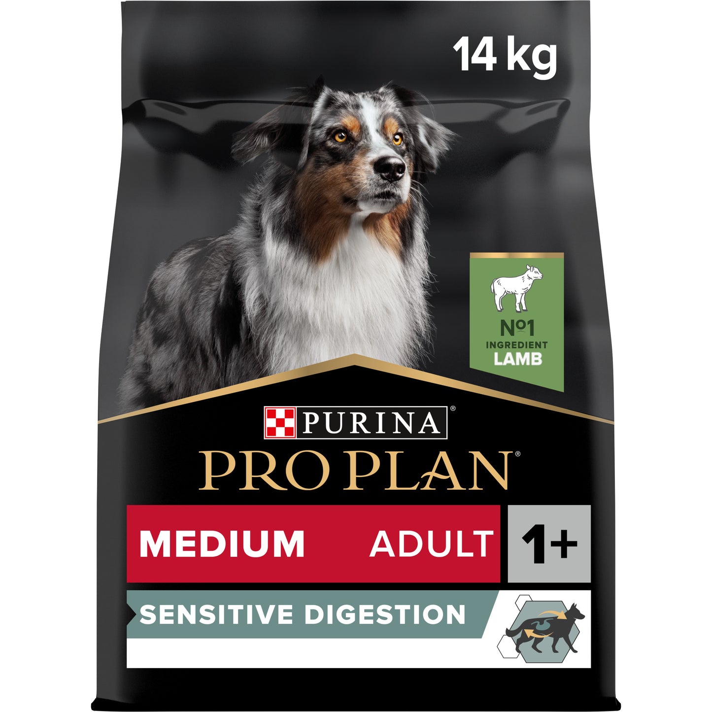 Pro Plan Medium Adult Sensitive Digestion Dry Dog Food with Lamb 3Kg