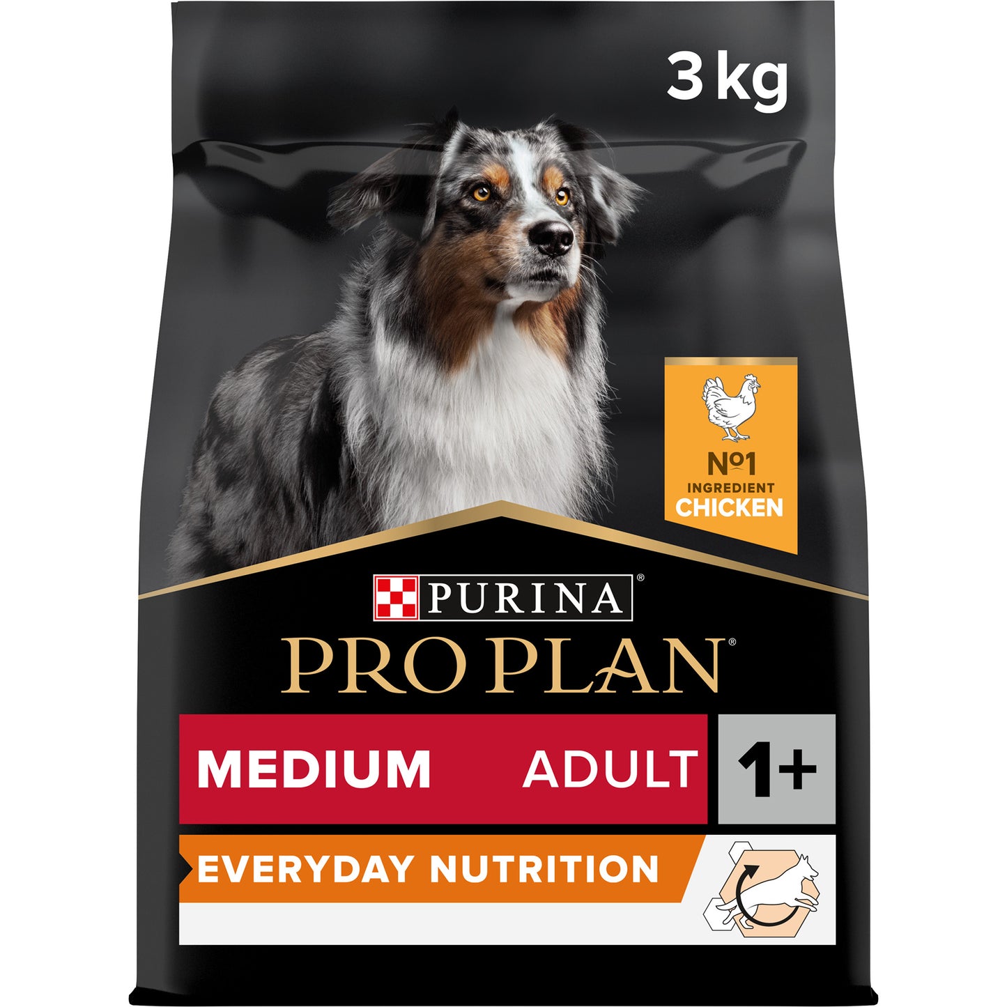 Pro Plan Medium Adult Everyday Nutrition Dry Dog Food with Chicken 3Kg