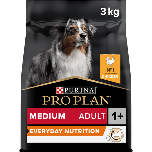 Pro Plan Medium Adult Everyday Nutrition Dry Dog Food with Chicken 3Kg