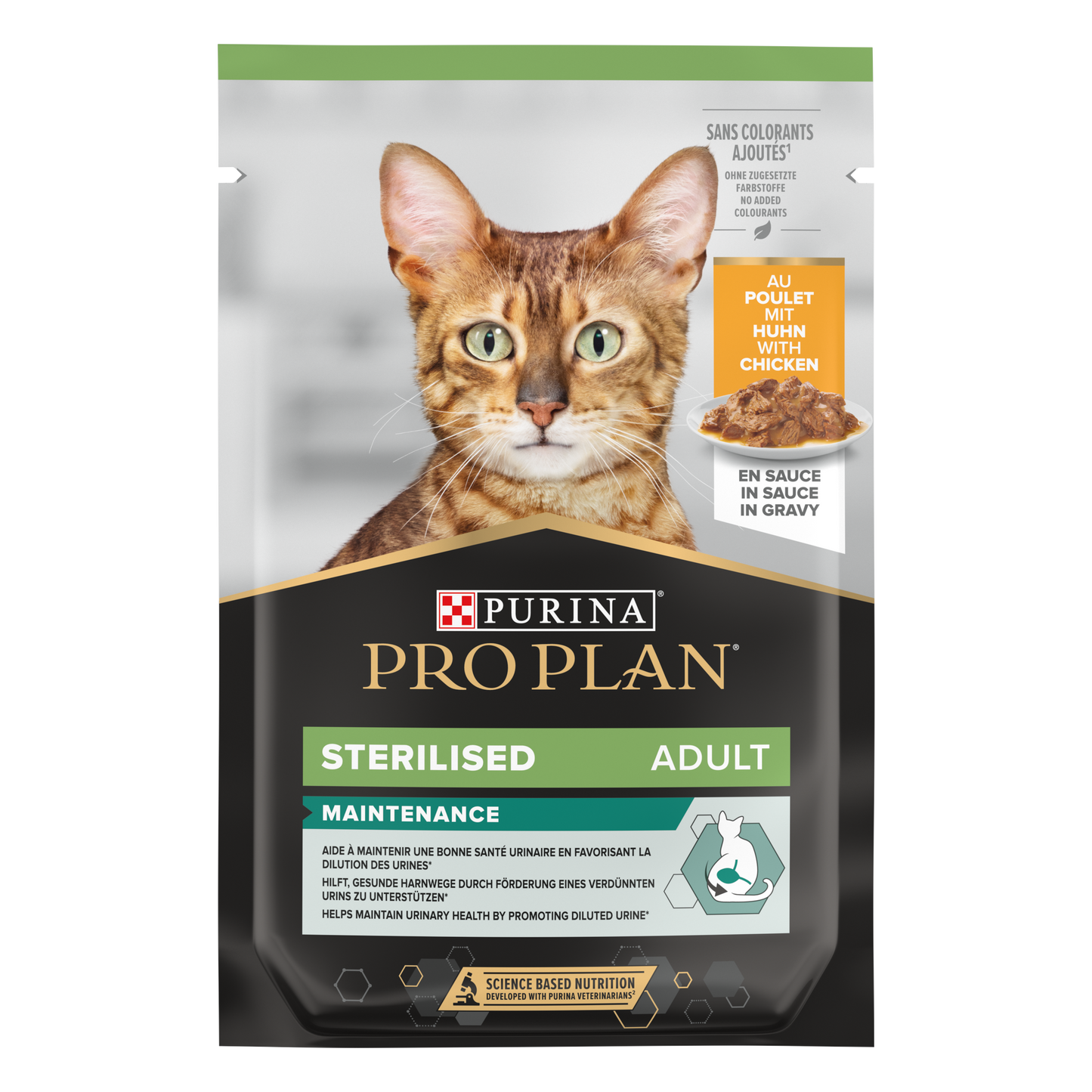 Pro Plan Sterilised Adult Wet Cat Food, Chicken in Gravy,  Multipack 10x85g