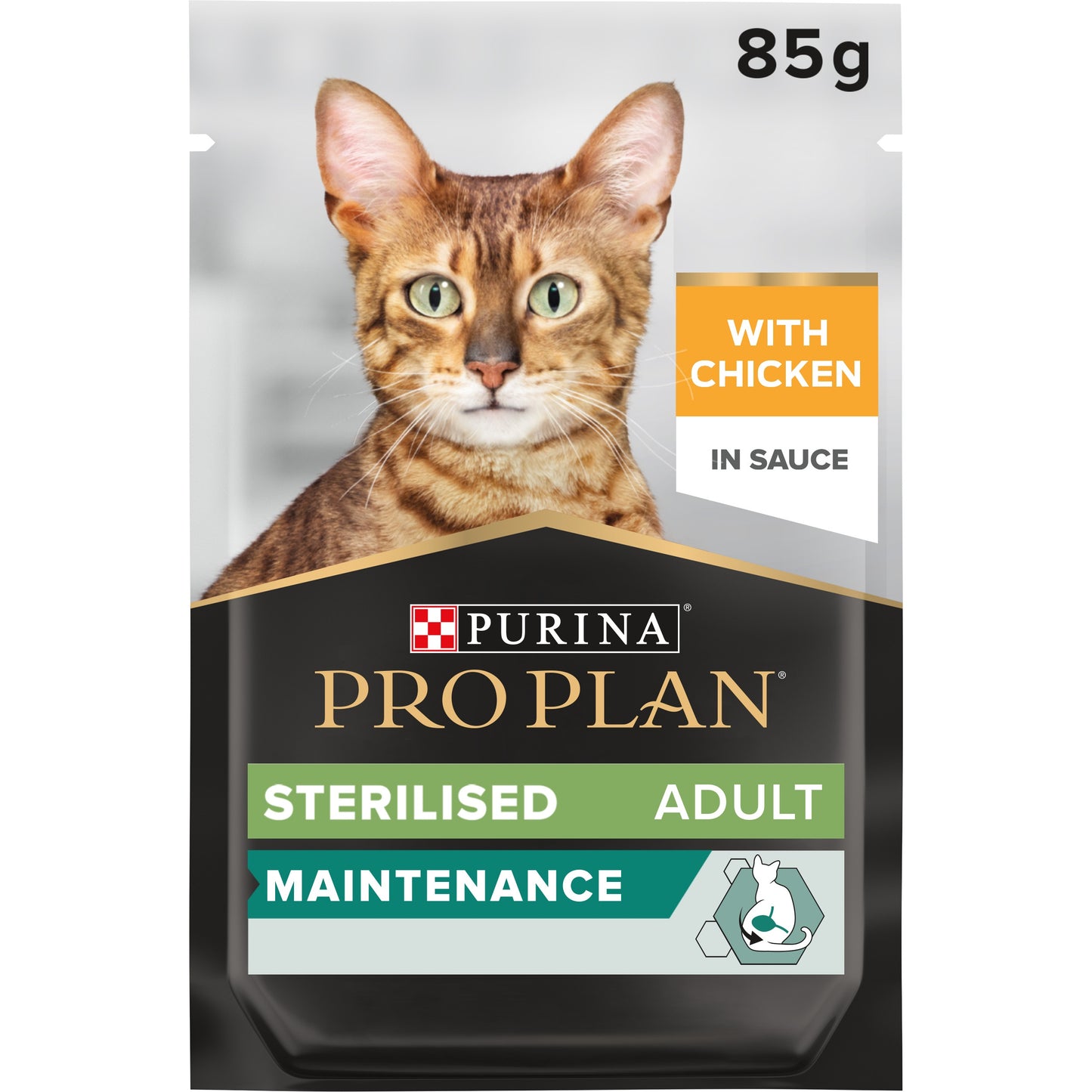 Pro Plan Sterilised Adult Wet Cat Food, Chicken in Gravy,  Multipack 10x85g
