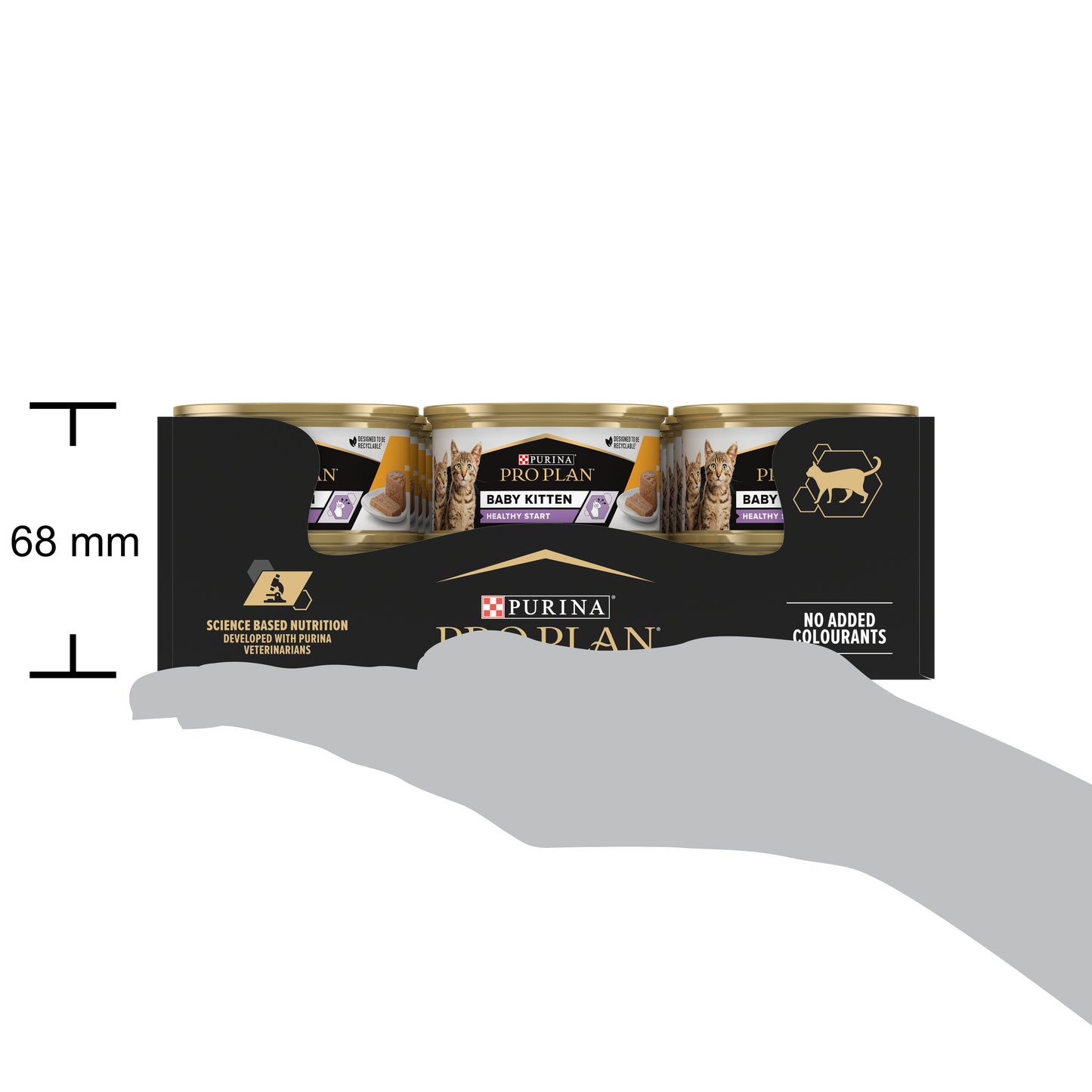 Pro Plan Baby Kitten Healthy Start Mousse Wet Cat Food Can with Chicken 85g x 24