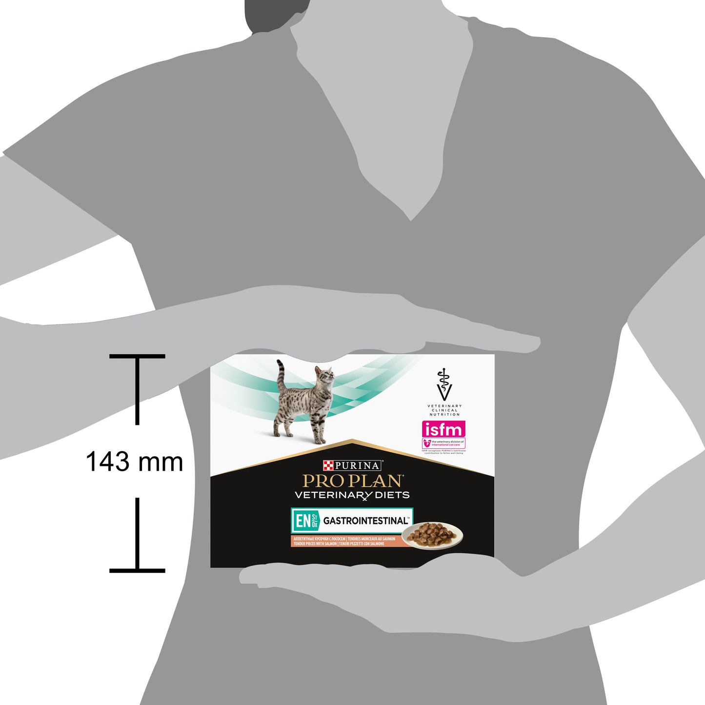 Pro Plan Veterinary Diets EN Gastrointestinal Wet Cat Food Pouch Chicken in Gravy 85g x 10