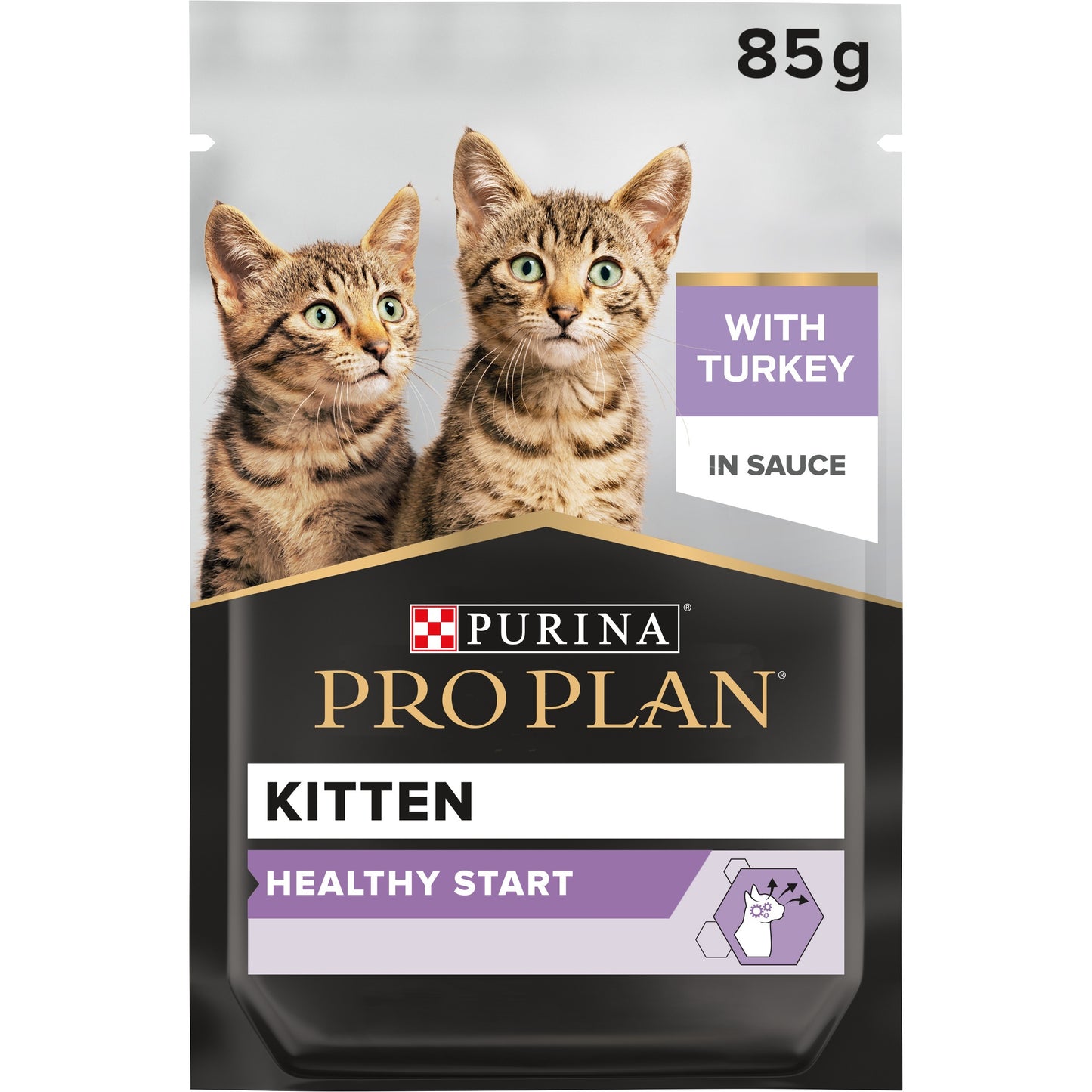 Pro Plan Kitten Healthy Start Wet Cat Food Pouch Turkey in Gravy 85g x 26