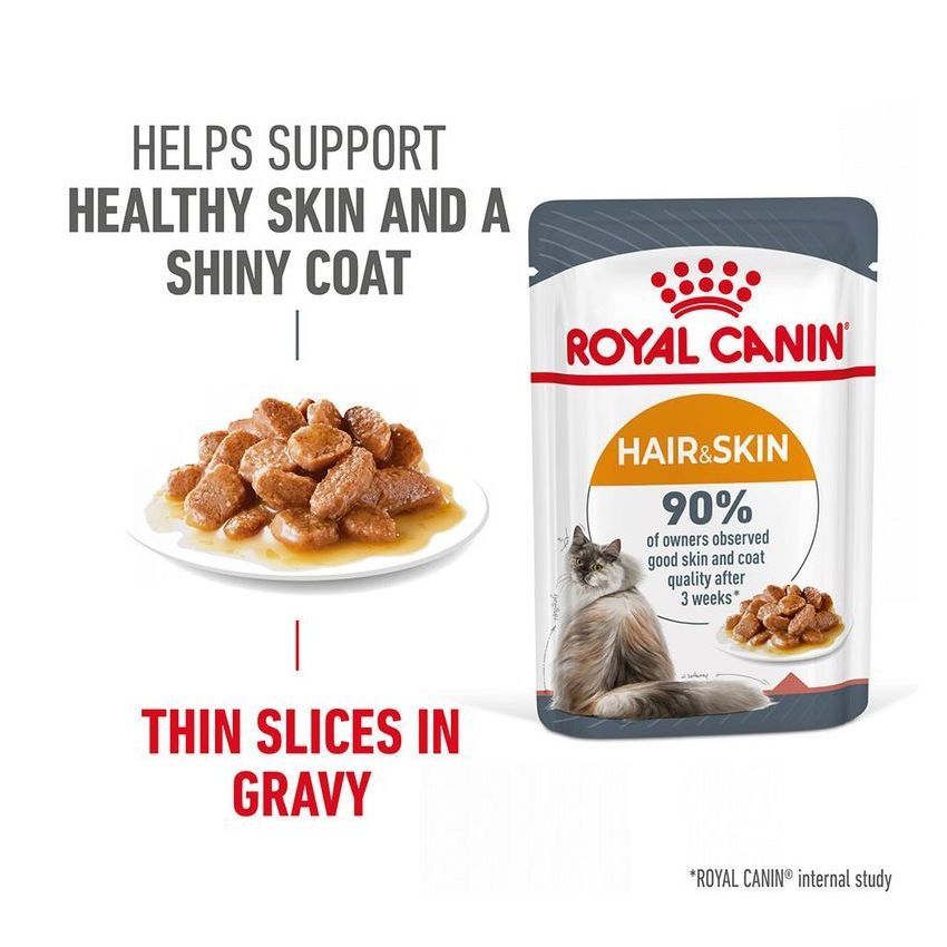Hair & Skin Care Gravy 85G Wet Food Royal Canine