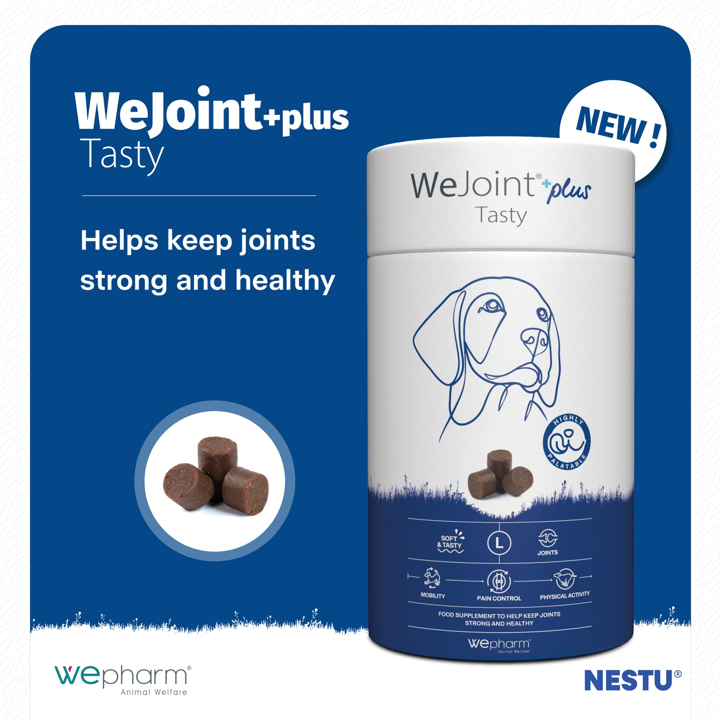 WeJoint Plus Tasty Large Breeds x 30 Soft Chews