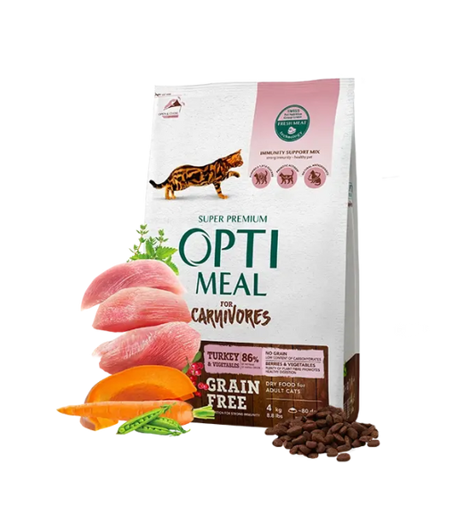 Opti meal garin free Adult Cats turkey & Veggies