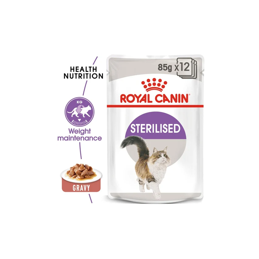 STERILISED IN GRAVY 85g Wet Food Royal Canine