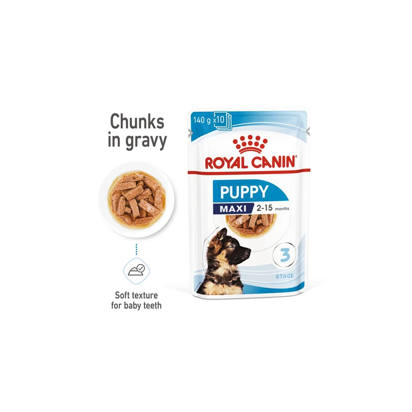MAXI PUPPY 10X140G Wet Food Royal Canin