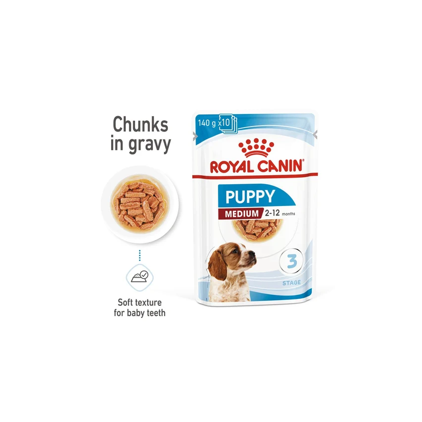 MEDIUM PUPPY 10x140G Wet Food Royal Canin